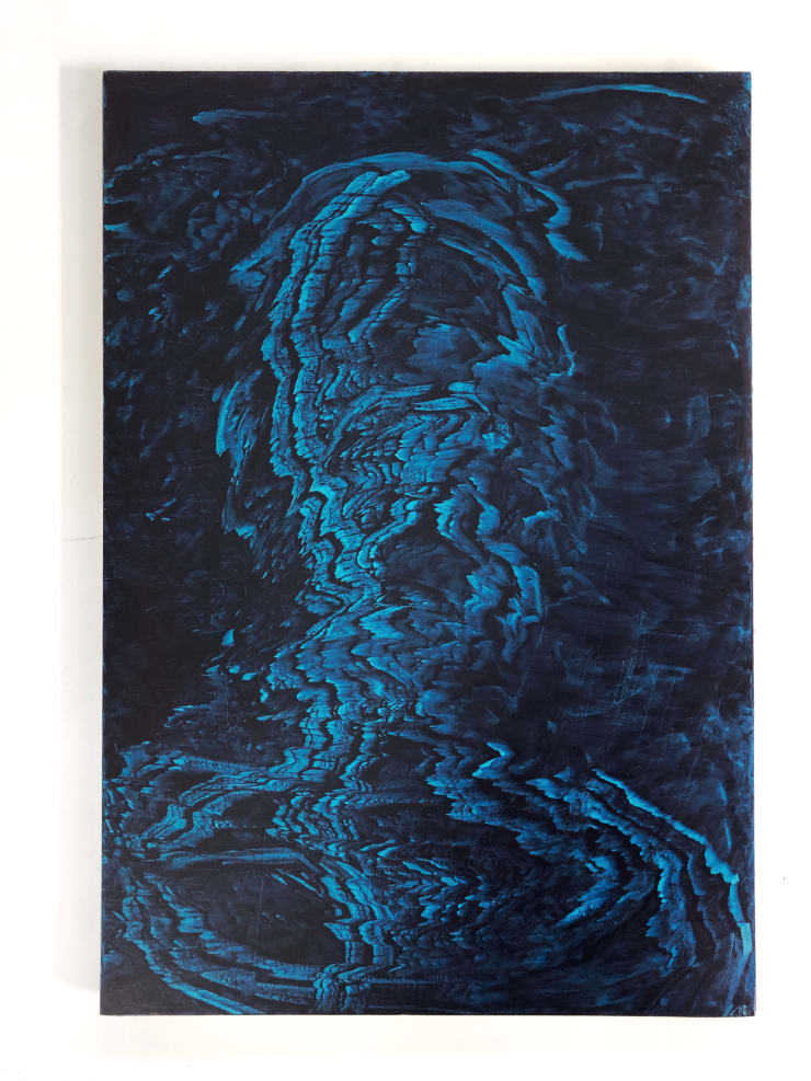 Self-Portrait As An Ocean Current Pt 2, 2020 Oil on panel 46 x 34.5 cm 18.3 x 13.6 in