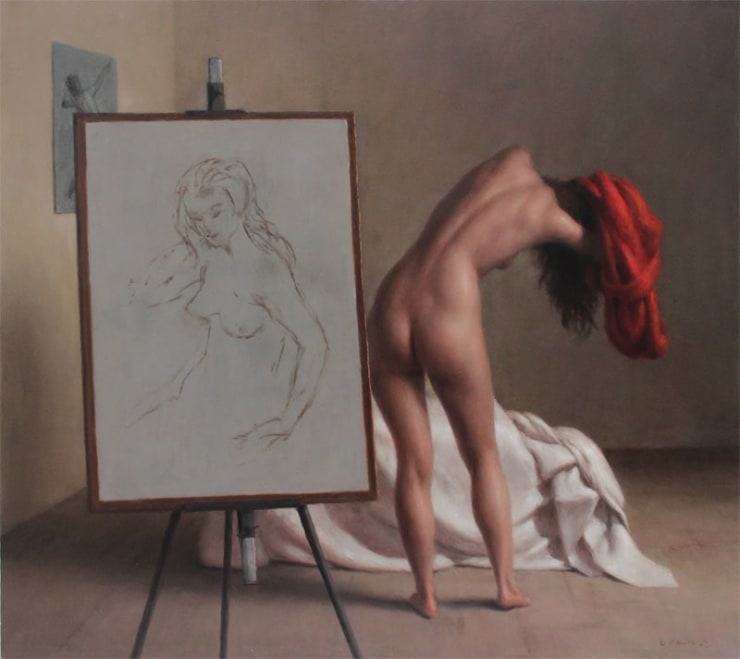 Drawing, 2014 oil on panel 56 x 61 cm 22 x 24 in