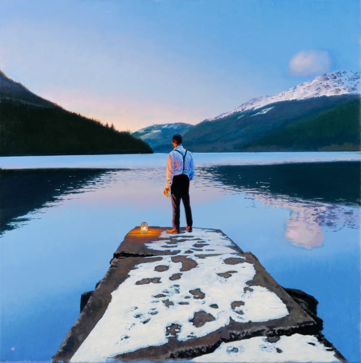 Thaw, 2022 Oil on canvas 76.2 x 76.2 cm 30 x 30 in