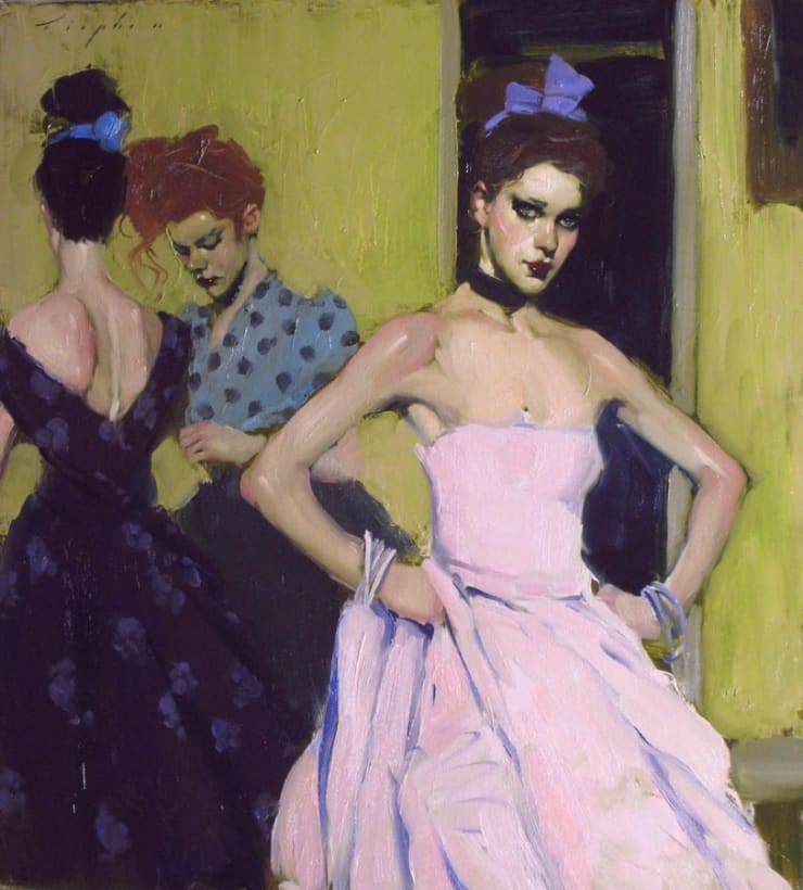 Malcolm Liepke Three Models, 2012 oil on canvas 56 x 51 cm 22 x 20 in