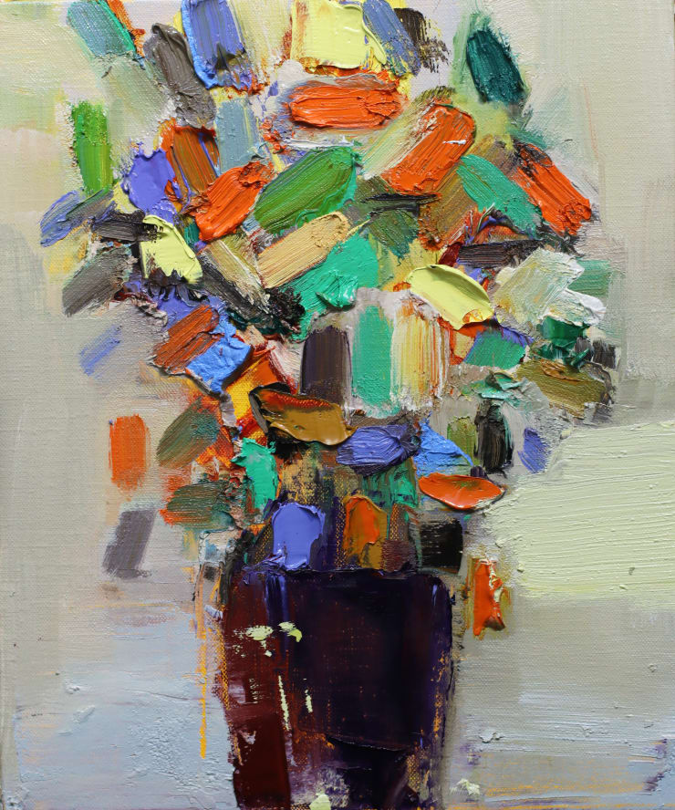 Of Many One, 2025 Oil on linen 30.5 x 25.4 cm 12 x 10 in