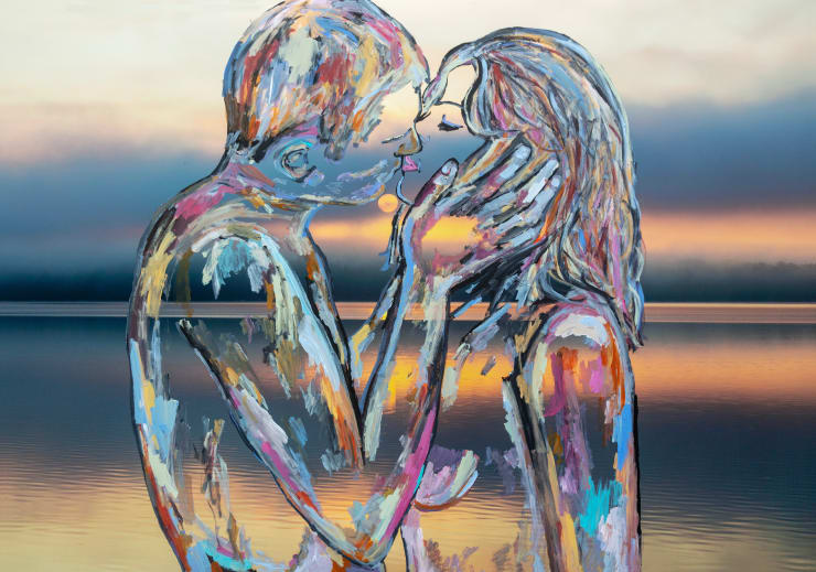 Madeleine Gross, Reflection Kiss #2, 2024