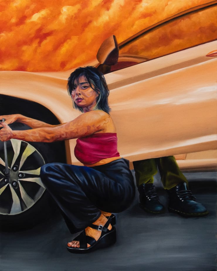 Damsel, 2021 Oil on canvas 76.2 x 61 cm 30 x 24 in