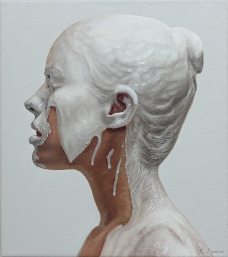 Poise, 2022 Oil on canvas 40 x 30 cm 15.8 x 11.8 in