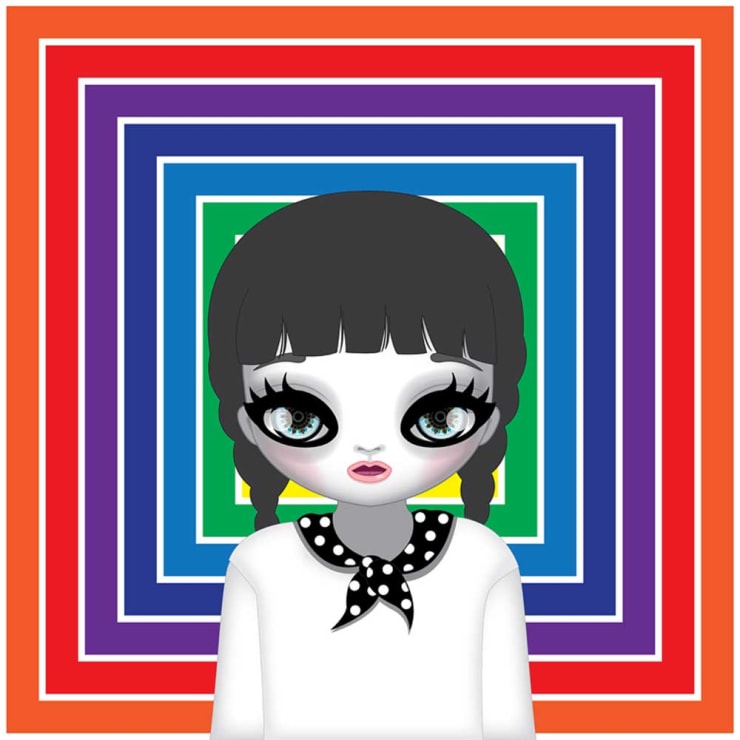 Korean Rainbow 1, 2015 Ultra Chrome Ink Printed under Lenticular Lenses 100 x 100 cm 39 x 39 in