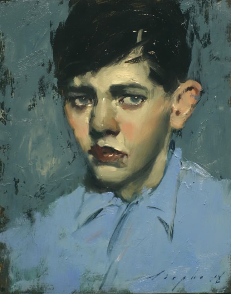 Malcolm Liepke, Boy in Blue, 2018