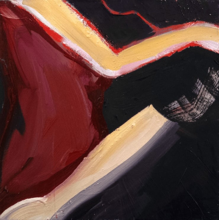 What Could Have Been - N, Bob Carlos Clarke, 2024 Oil and oil stick on canvas 30.5 x 30.5 cm 12 x 12 in