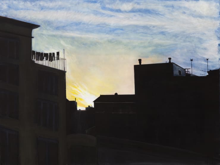 Washing Worships as Day Declines, 2021 Acrylic on canvas 76 x 101.5 cm 30 x 40 in