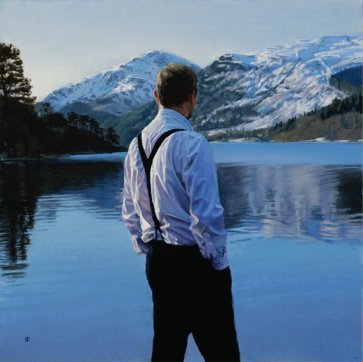 Jubilee Point, Winter, 2021 Oil on canvas 40.6 x 40.6 cm 16 x 16 in