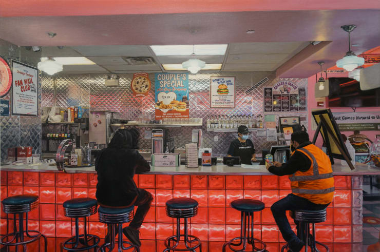 Yigal Ozeri Untitled; A New York Story, 2021 Oil on canvas 50.8 x 76.2 cm 20 x 30 in