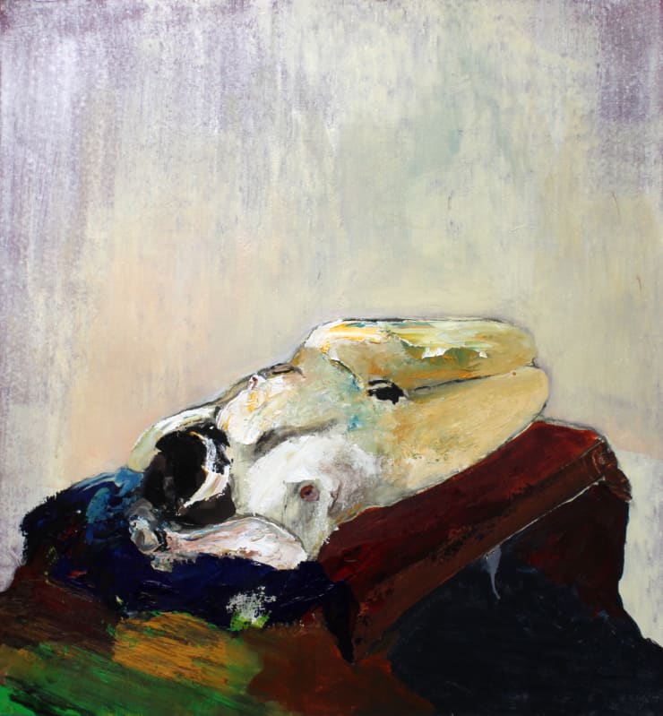 Richard Harrison, Girl On A Red Bed, 2024