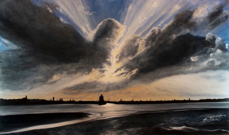 The Beatification of Birkenhead, 2023 Acrylic on canvas 91 x 152 cm 35.8 x 59.8 in