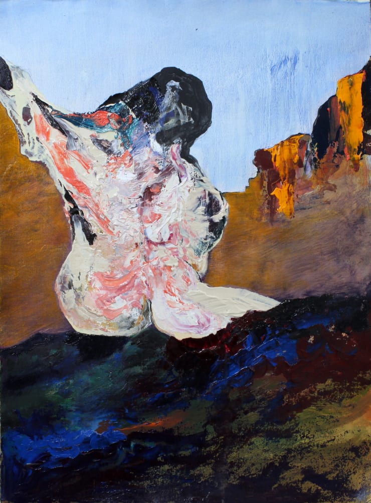 Going Back, 2024 Oil, Acrylic & Gouache on Paper 76 x 56.5 cm 29.9 x 22.2 in