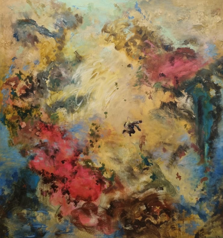 Angels are Astronauts - Jupiter, 2021 Oil on canvas 180 x 170 cm 70.9 x 66.9 in