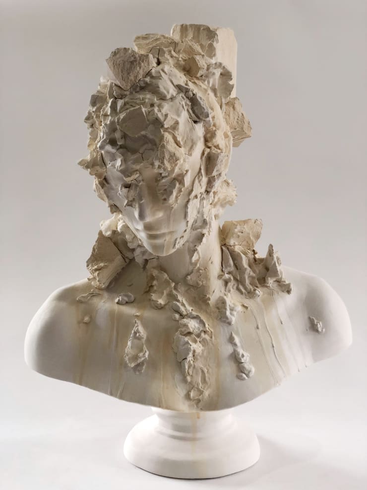 On The Royal Road 18, 2019 Ceramic, Oil Paint 61 x 41 x 23 cm 24 x 16 x 9 in