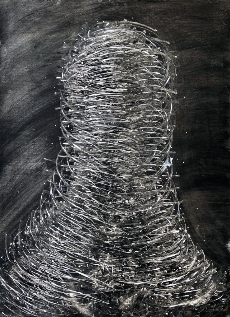 Energy Series No. 1, 2019 Acrylic on paper 76 x 57 cm 30 x 22.5 in