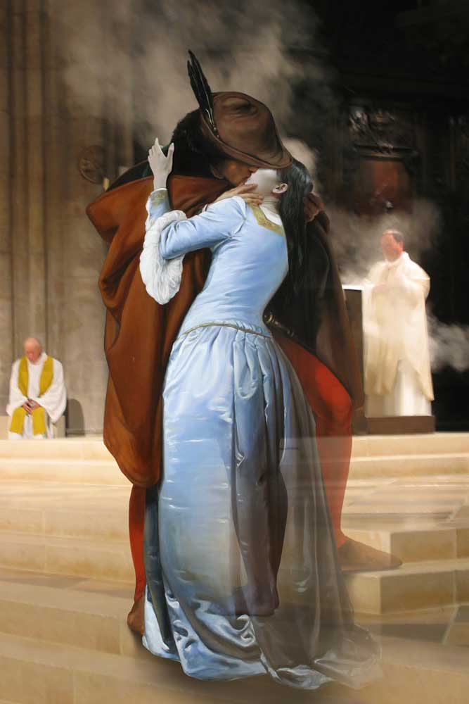 Joonsung Bae, The Costume of Painter - F. Hayez Kiss 3D (ed 1/13), 2015
