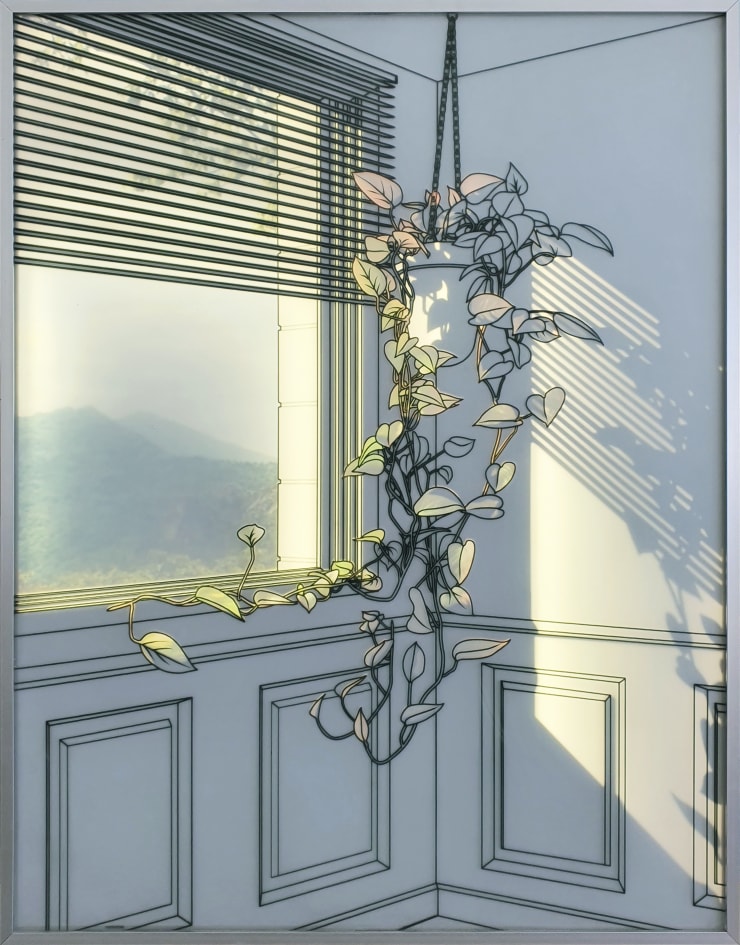 Hwang Seontae The Space with Sunshine, 2019 Tempered Glass, Sandblast & LED Backlit 101 x 79 x 5 cm 40 x 31 x 2 in