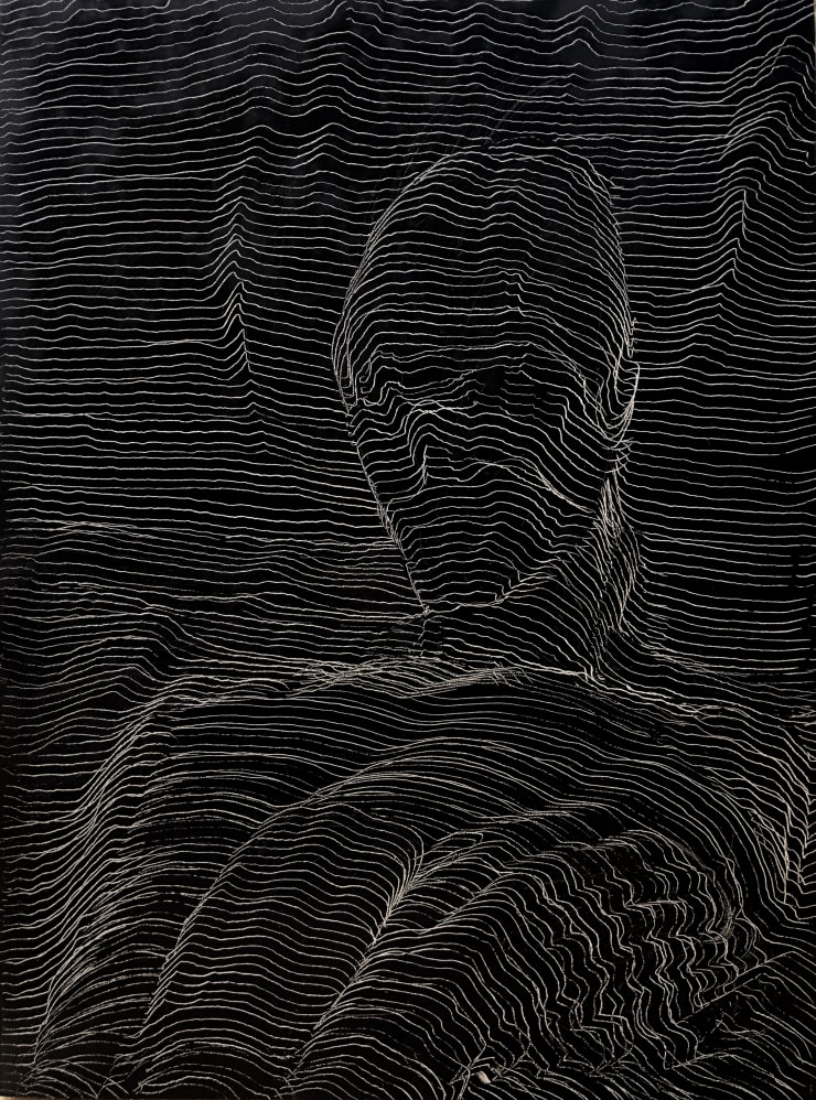 Emil Alzamora A Night On The Aegean 2, 2019 Oil on panel 61 x 45.7 cm 24 x 18 in