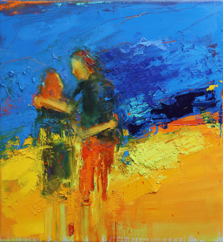 Be Not Far From Me, 2022 Oil on Linen 60 x 55 cm 23.6 x 21.7 in