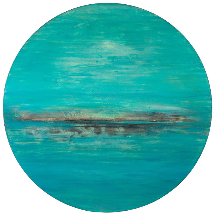 Visione in laguna, 2020 Fresco and mixed media on board 126 cm 49.6 in