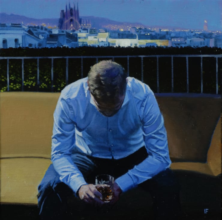 Barcelona, 2020 Oil on canvas 30.5 x 30.5 cm 12 x 12 in