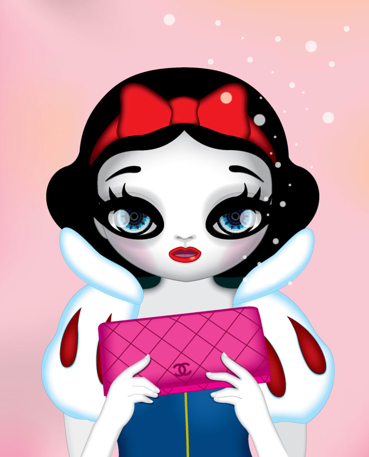 Snow White, 2013 Ultra chrome ink printed under 2 transition Lenticular 130 x 108 cm 51 x 42.5 in