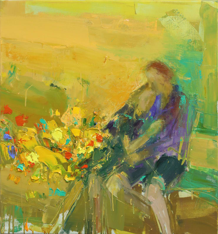 A Whispering of Souls, 2022 Oil on Linen 81 x 75 cm 31.9 x 29.5 in