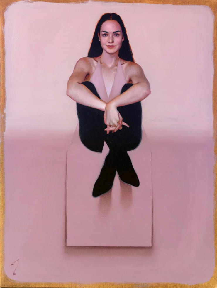 Painting of Lilly, 2022 Oil on cradled linen panel 61 x 45.7 cm 24 x 18 in