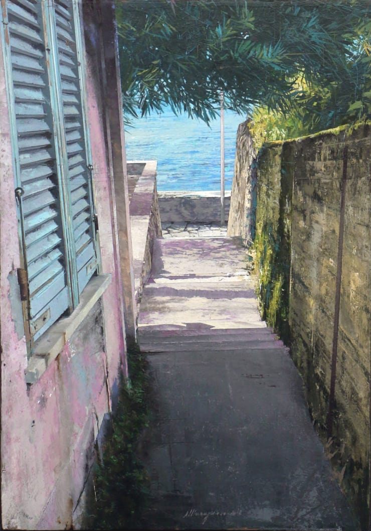 Sole, 2018 Oil and mixed media on board 33 x 23 cm 13 x 9 in