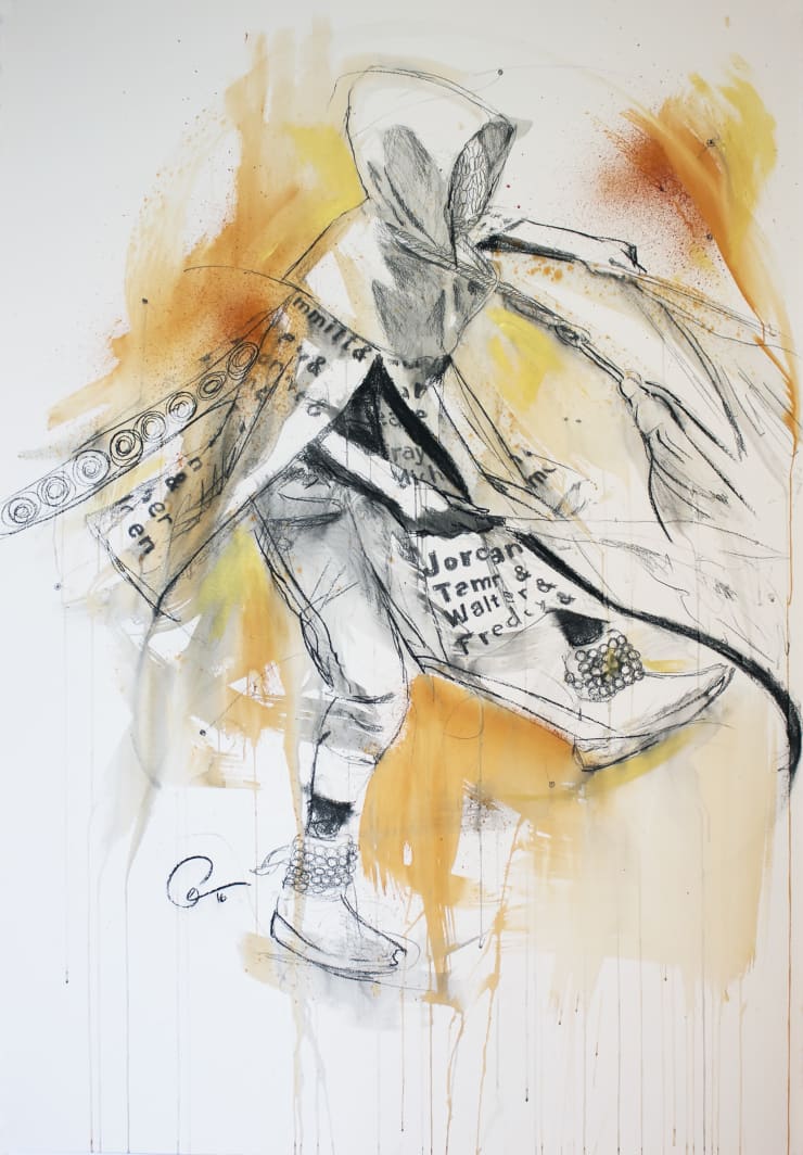 Egun Dance 3, 2015 Acrylic on canvas 152.4 x 101.6 cm 60 x 40 in