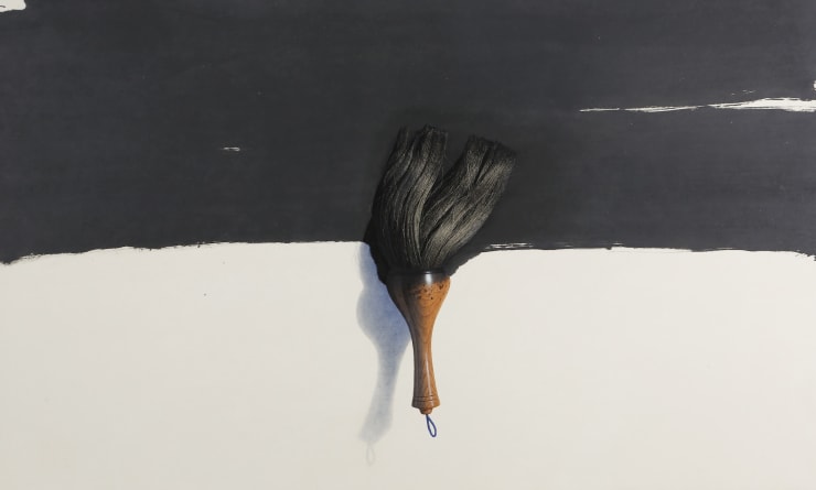 Brush, 2014 Oil on Korean Paper on Canvas 120 x 198 cm 47.25 x 78 in