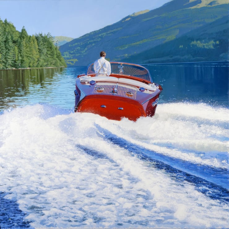 Wake, 2022 Oil on canvas 91.4 x 91.4 cm 36 x 36 in