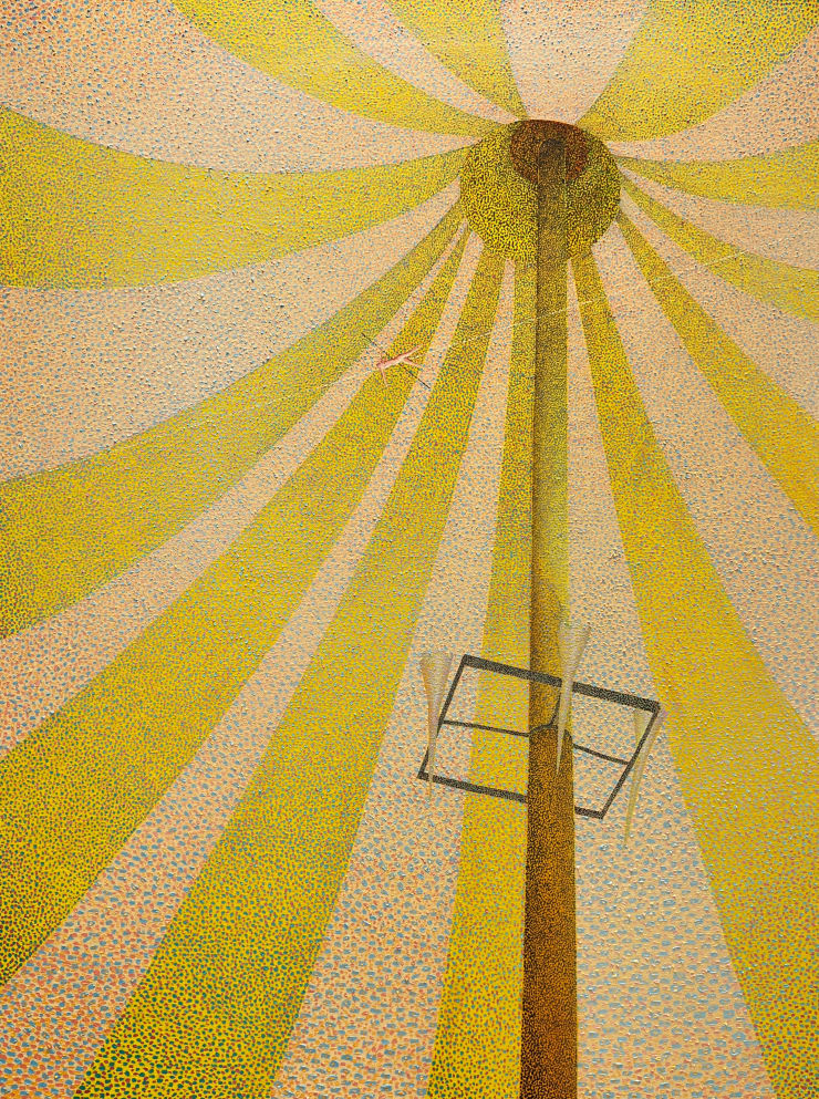 Walk the Line, 2023 Oil and acrylic on canvas 90 x 70 cm 35.4 x 27.5 in