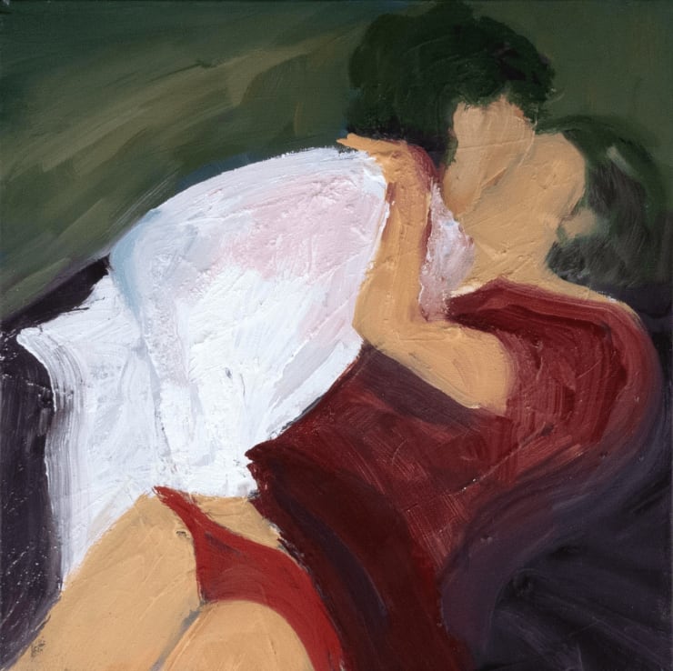 What Could Have Been - B, Bob Carlos Clarke, 2024 Oil and oil stick on canvas 30.5 x 30.5 cm 12 x 12 in