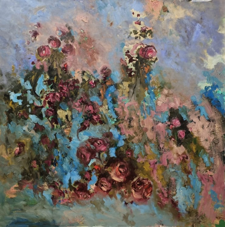 Untitled; Study 2, 2021 Acrylic, oil, pastel and tape on paper 128 x 123 cm 50.4 x 48.4 in