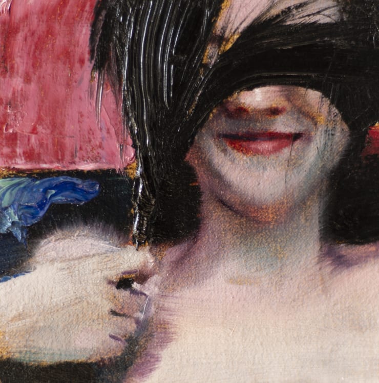 Twisted, 2020 Oil on cradled linen panel 10.2 x 10.2 cm 4 x 4 in