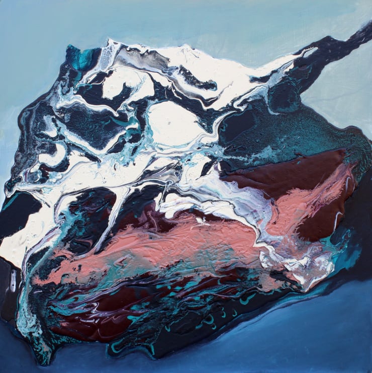 The Silent Land, 2025 Acrylic on Medium Density Fibreboard 61 x 61 cm 24 x 24 in