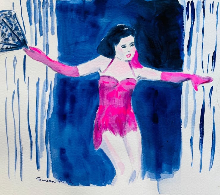 It’s Too Darn Hot, 2023 Watercolour on paper 24 x 23 cm 9.5 x 9 in