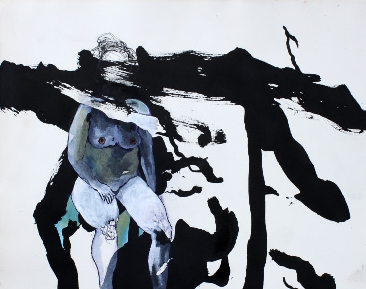 Waiting There For You or Me, 2025 Pastel, Ink & Gouache on paper 38 x 48 cm 15 x 18.9 in