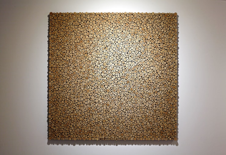 0121-1110=116099, 2016 Wood (Larch) 111 x 111 x 5 cm 44 x 44 x 2 in