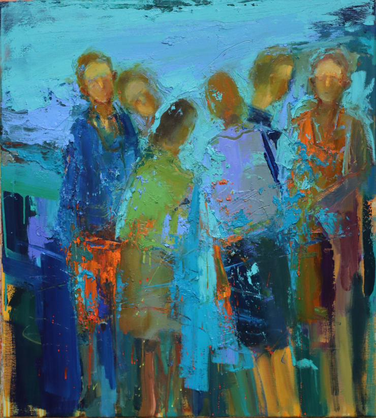Humanity My Family, 2024 Oil on linen 95 x 85 cm 37.4 x 33.5 in