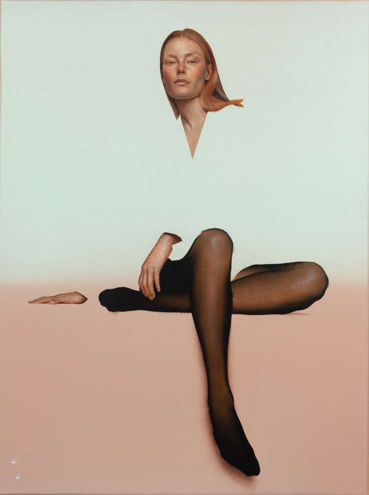 Painting of Sofie, 2022 Oil on cradled linen panel 61 x 45.7 cm 24 x 18 in