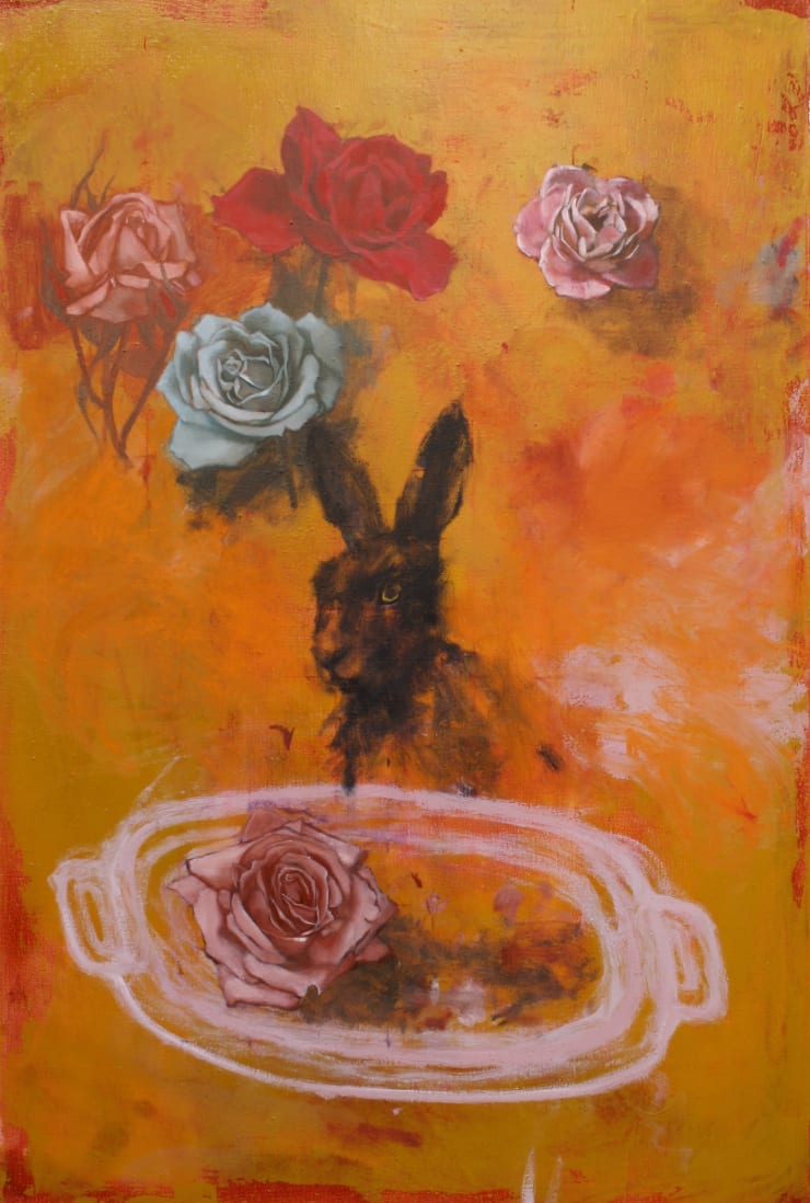 Hare Head Here, 2022 Oil on canvas 90 x 60 cm 35.4 x 23.6 in