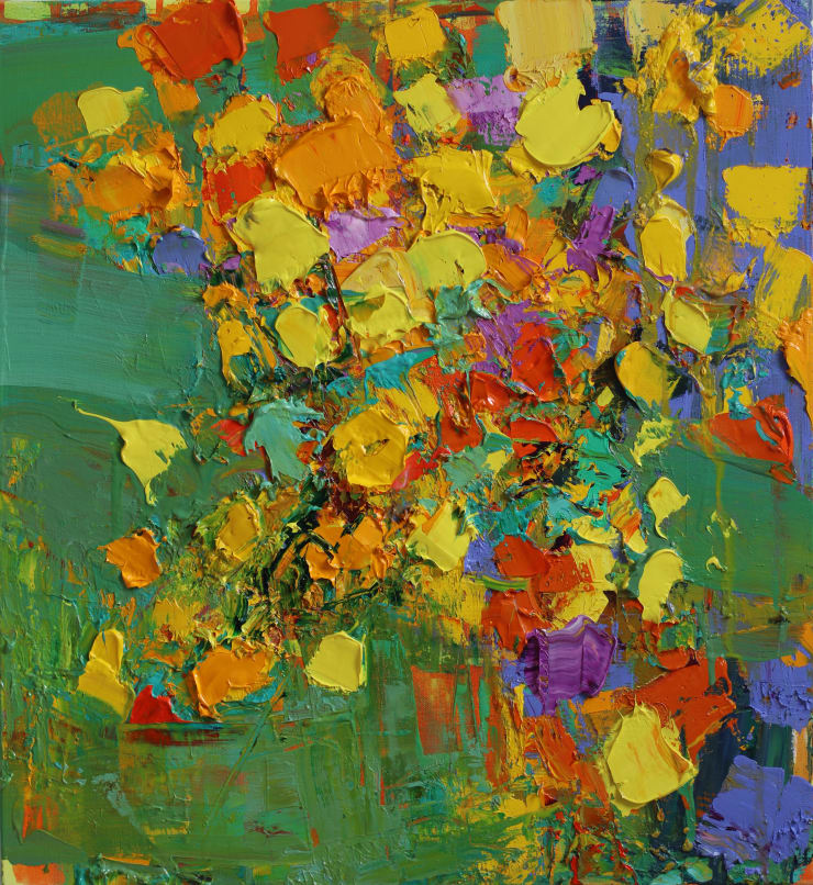 Spring in My Heart II, 2021 Oil on linen 60 x 55 cm 23.6 x 21.6 in