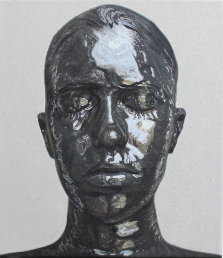 Gravity, 2022 Oil on canvas 40 x 35 cm 15.8 x 13.8 in