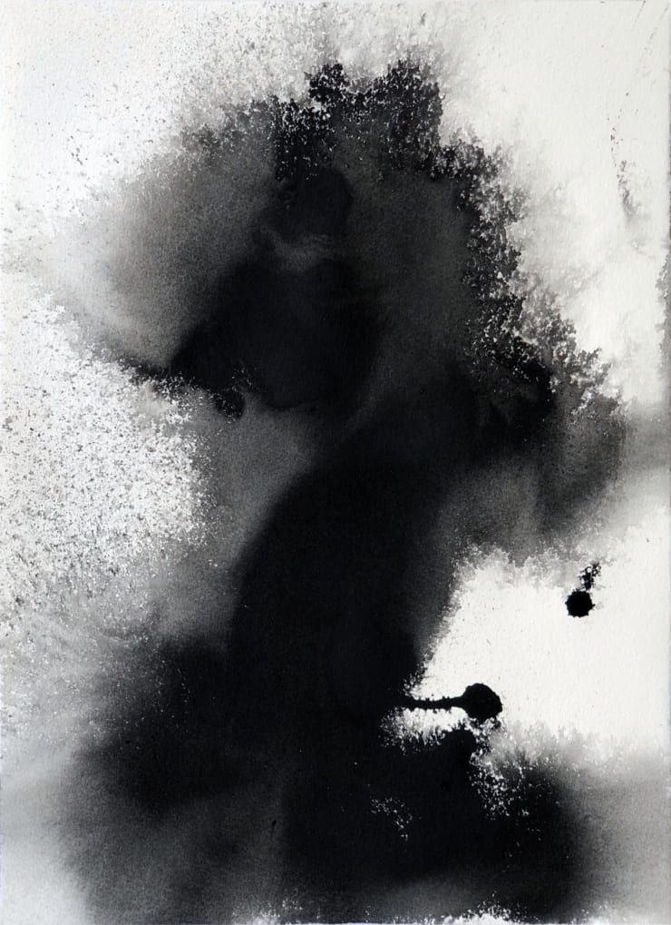 Turbulence Series No. 1, 2019 India ink on archival paper 38 x 28 cm 15 x 11.1 in