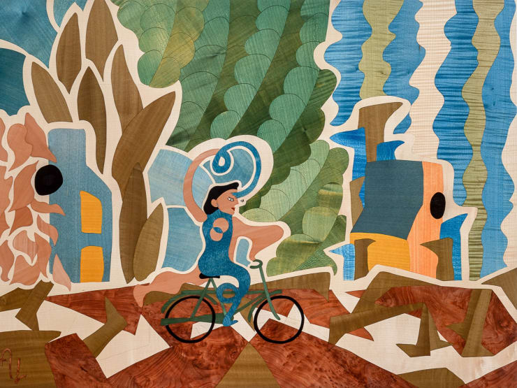 Anton Laborde, La Vélocipédeuse (The Cyclist), 2024