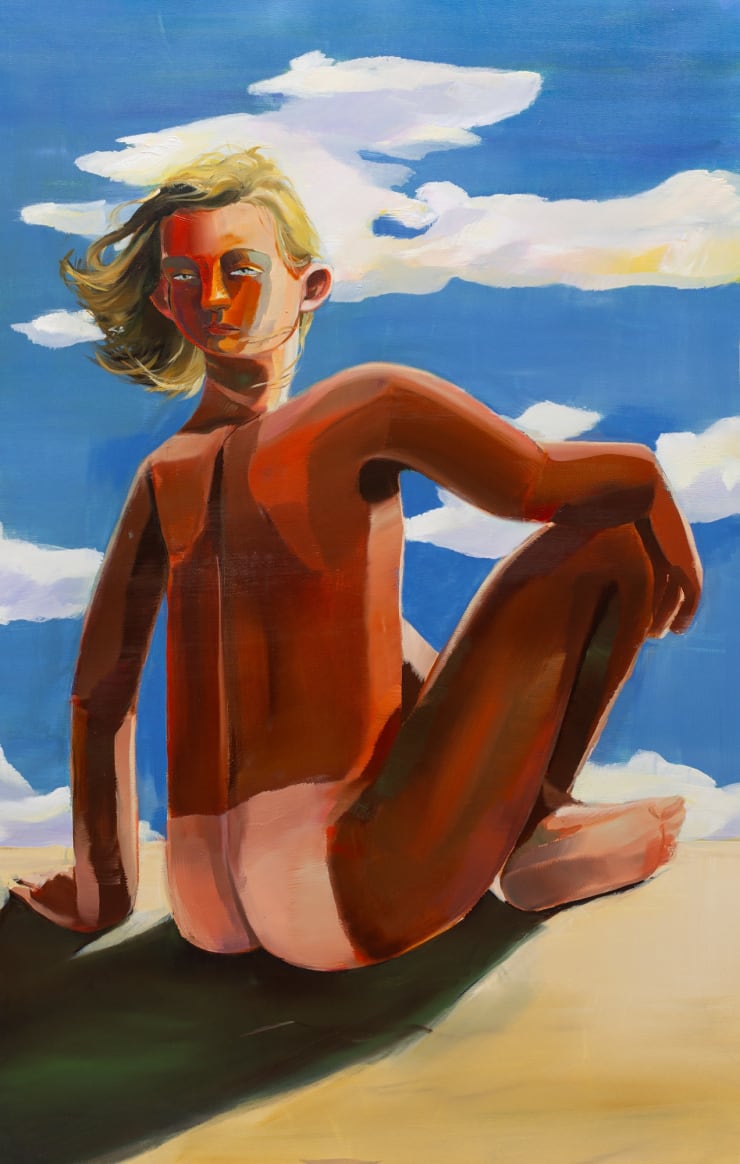 Luca Sára Rózsa, The One with a Tan Turning Away from Infinity, 2024