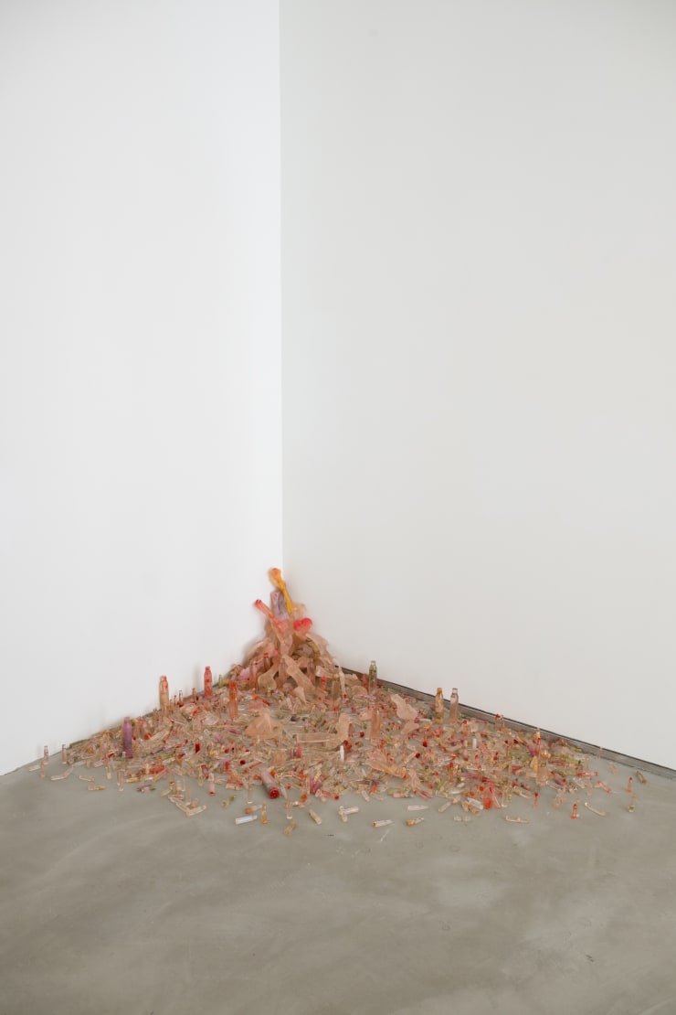 Maria Kulikovska, Diaphanous Floral Ammunition with Prosthetic Bones, 2025